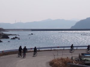 女川で自転車ツアー