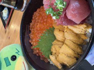 女川の海鮮丼はうまか