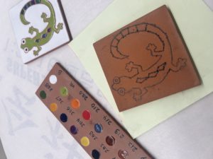 スペインタイル作り