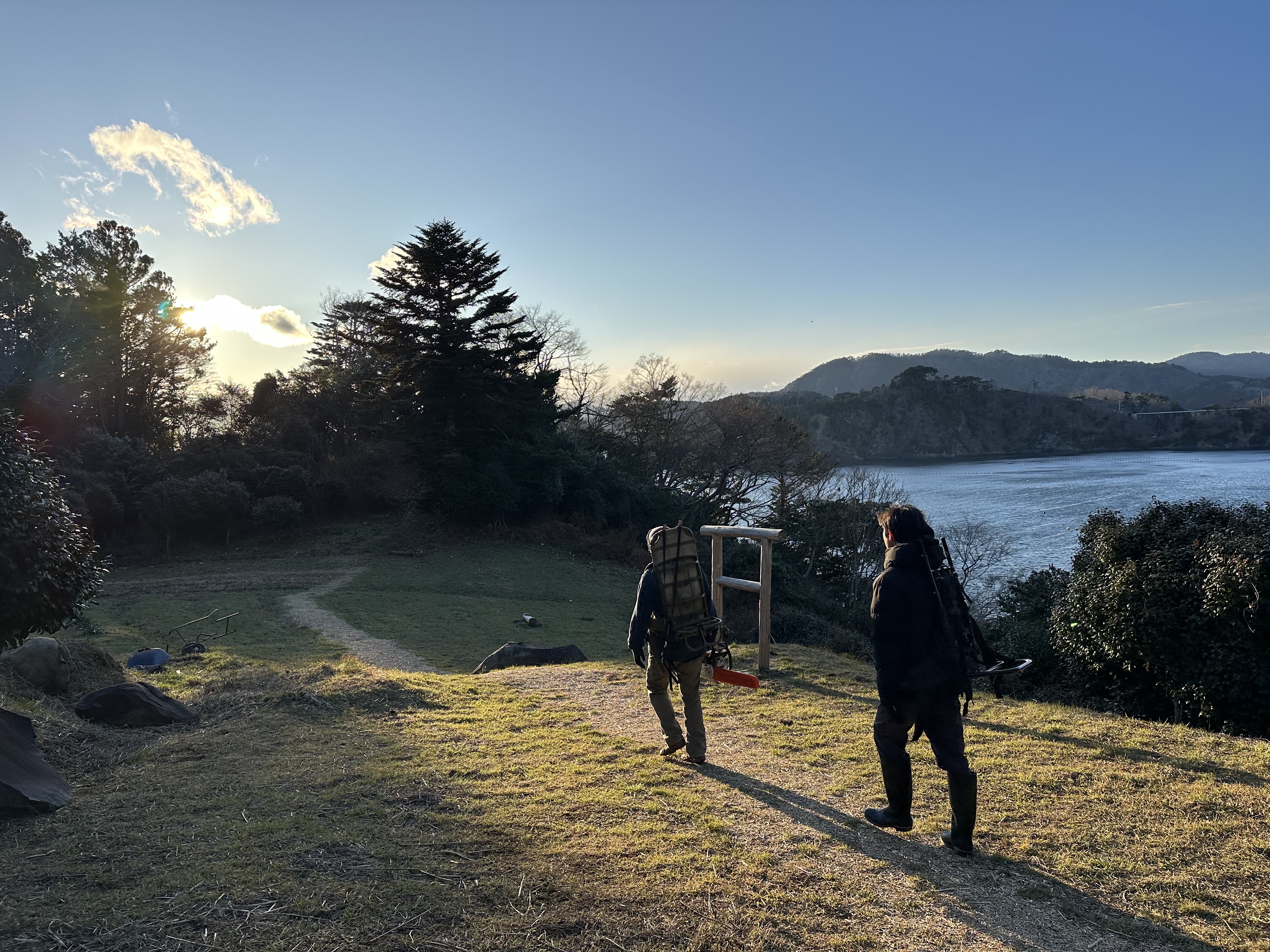 出島！ 薪運びとフィンランド式のサウナ
