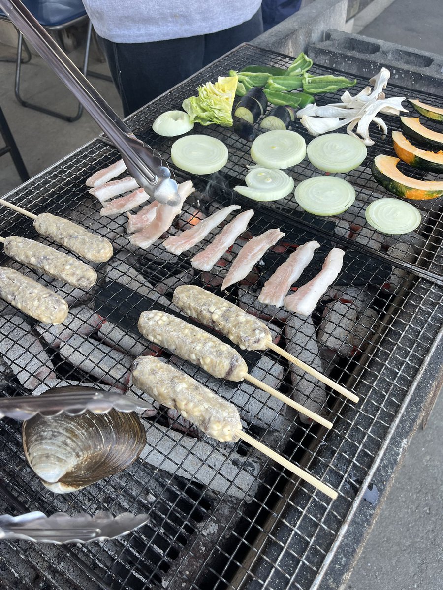 今年一発目のBBQは女川で