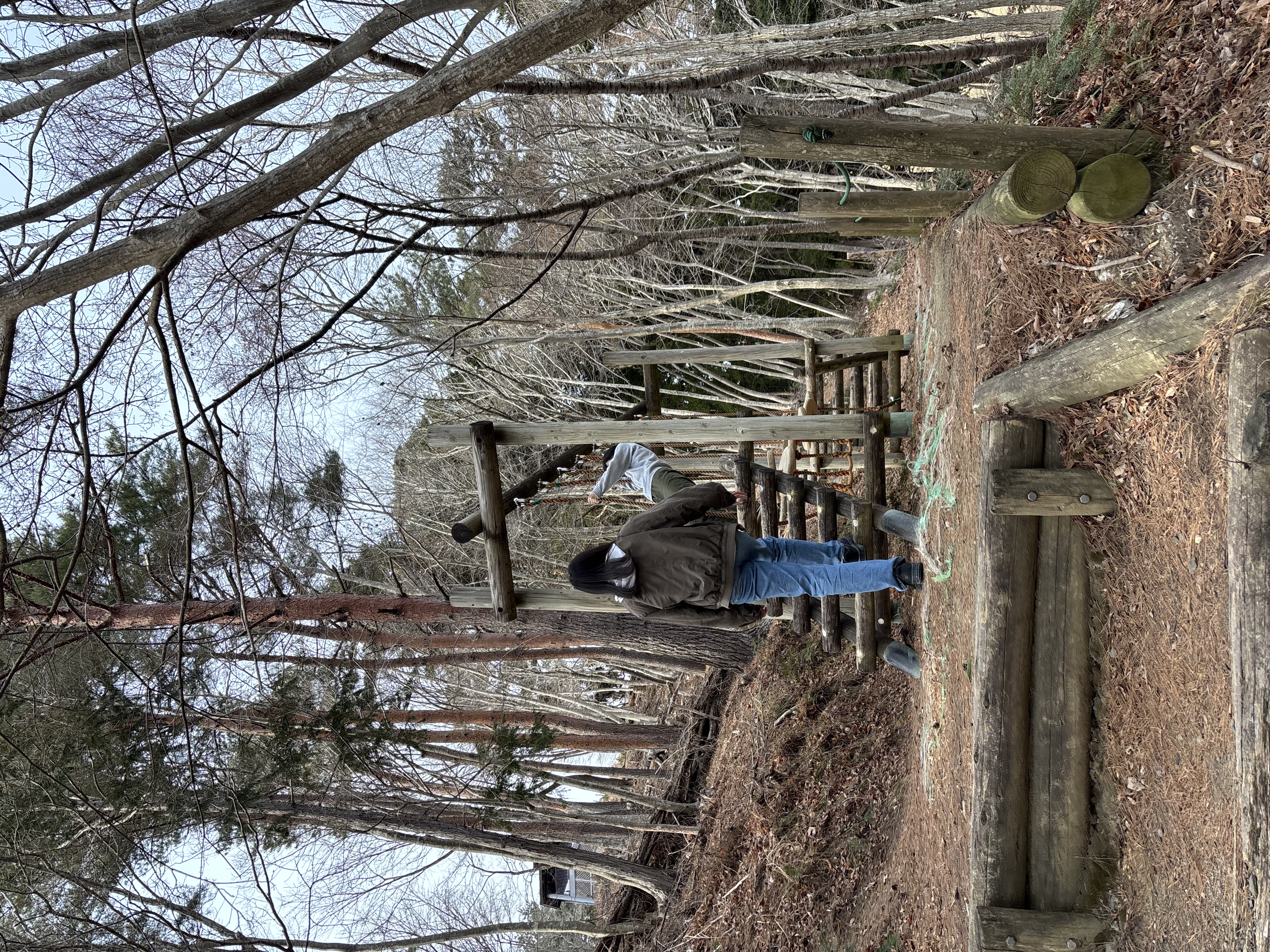 みんなとアスレチック