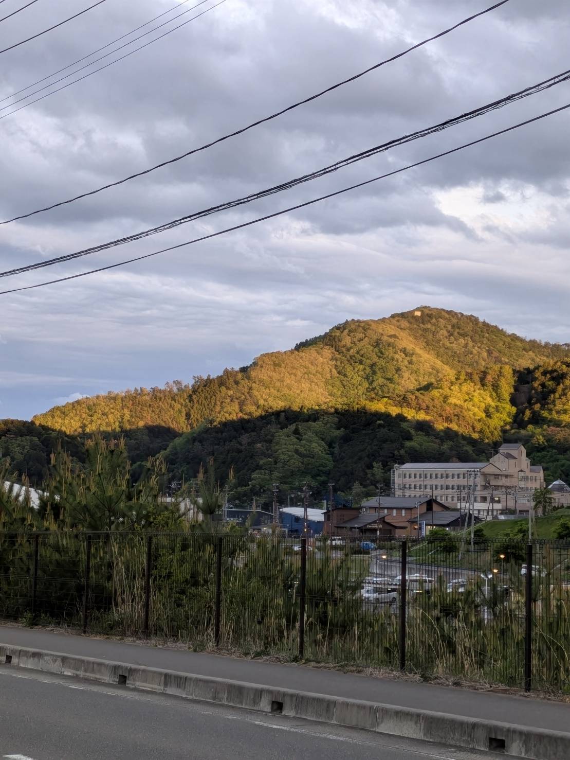 景色にみとれて