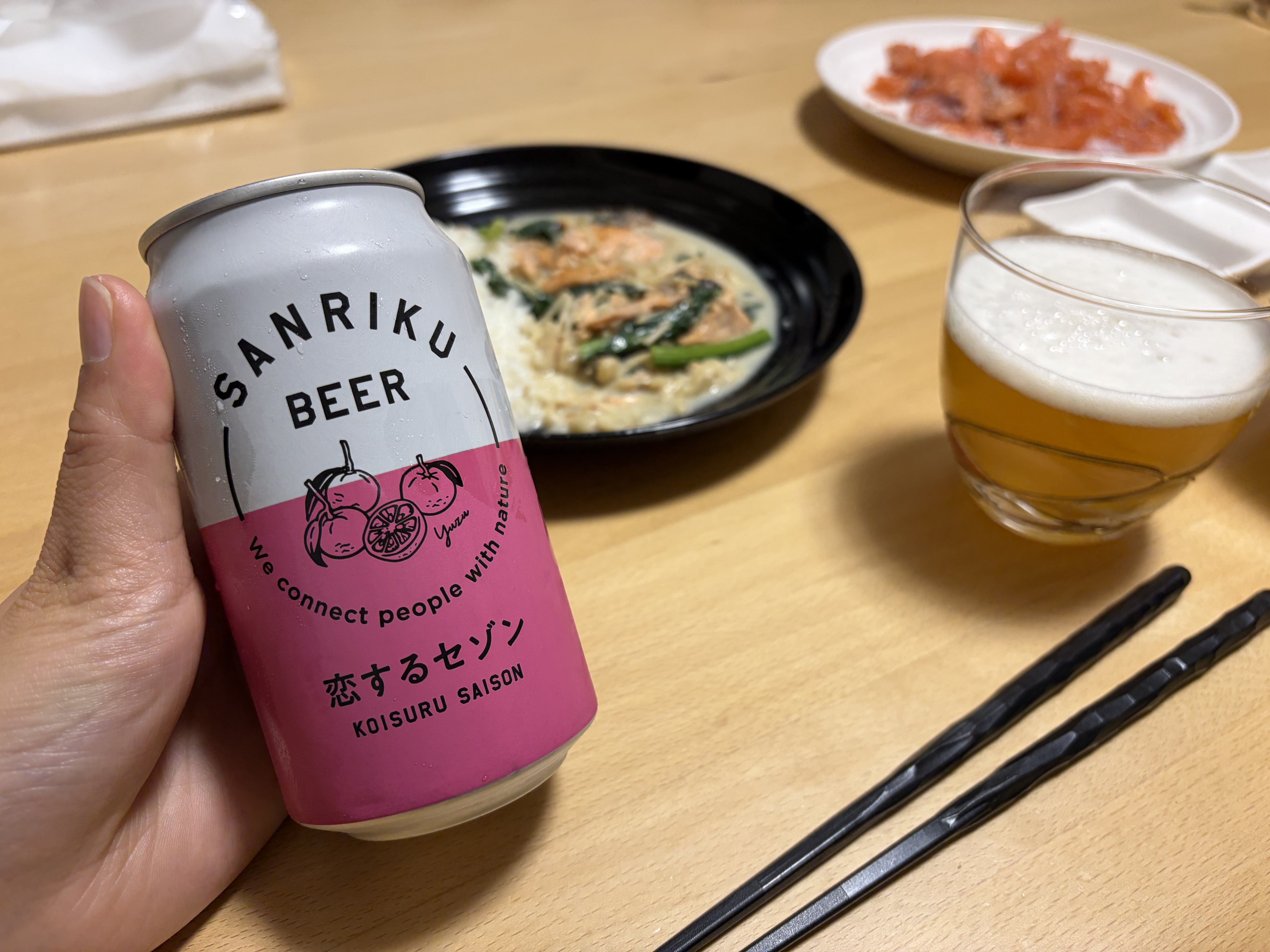 シェアハウスの晩ご飯とクラフトビール