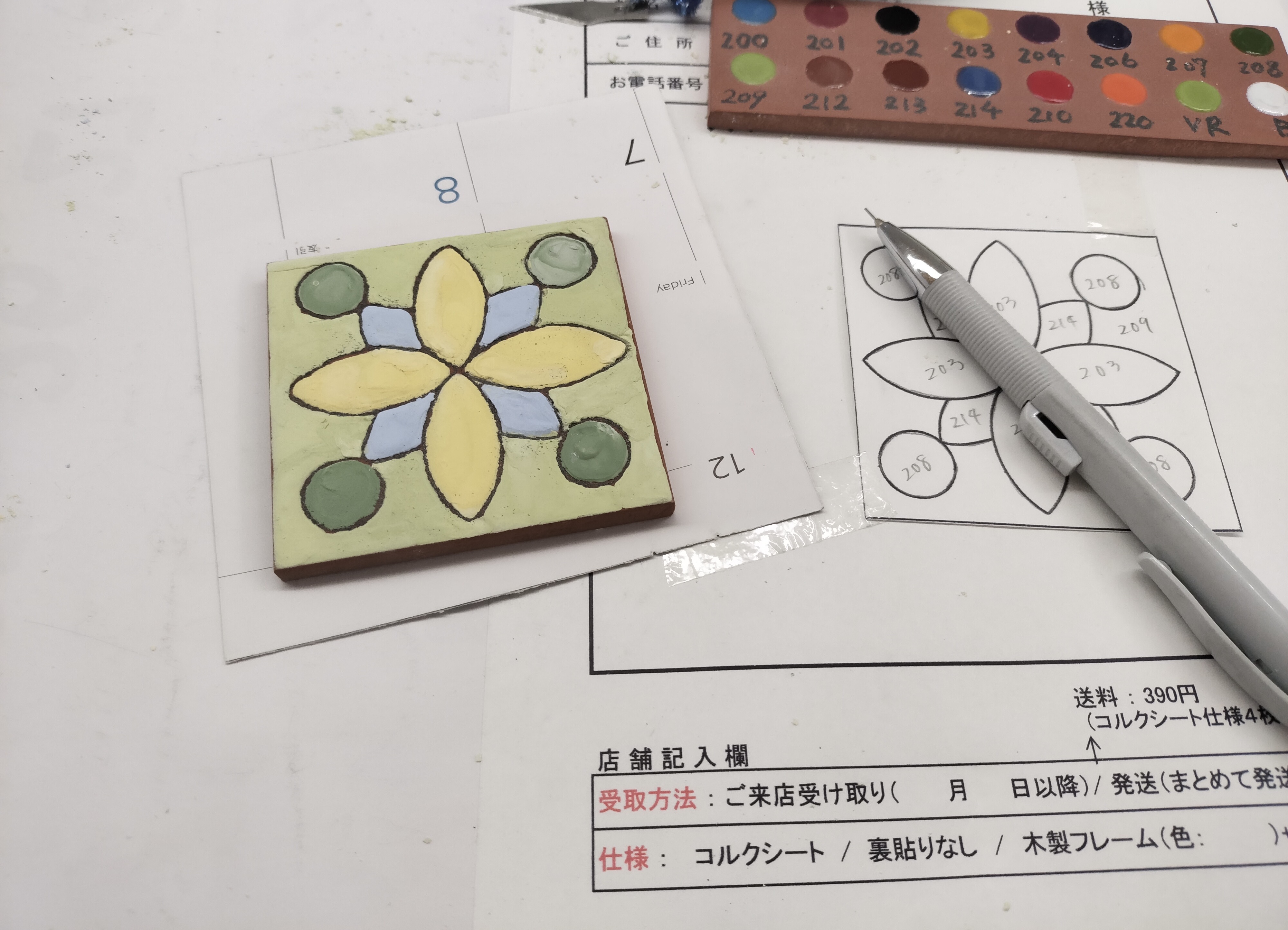 みなとまちセラミカ工房さんでメモリアルタイル絵付け体験をさせていただきました！