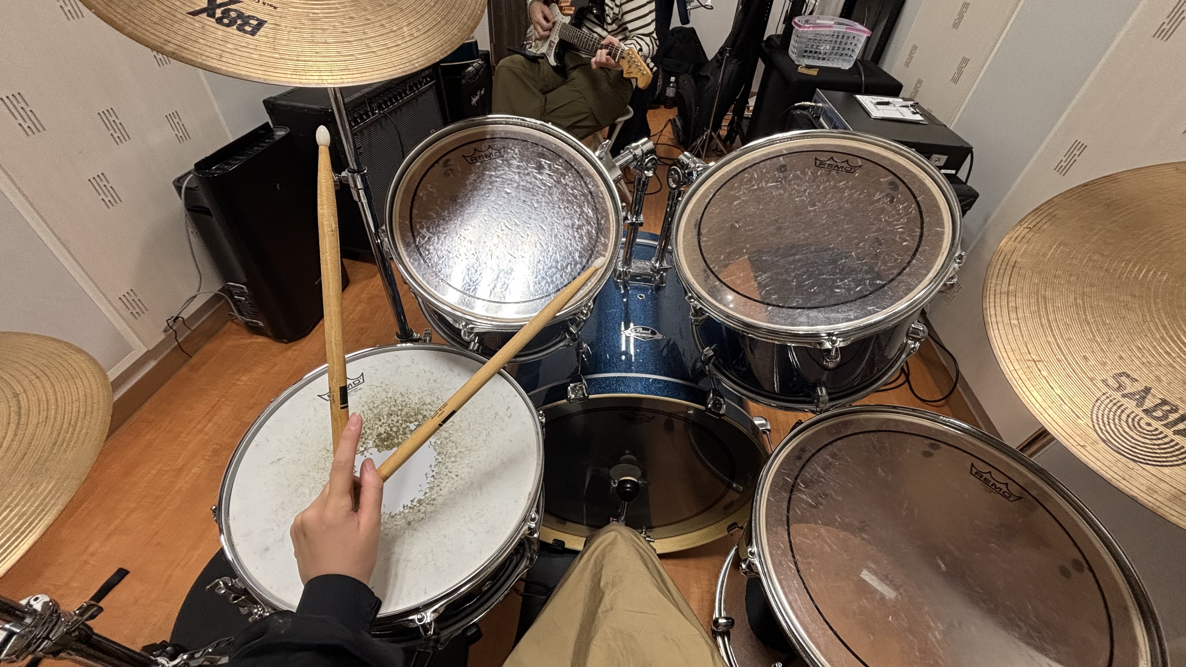 久しぶりのドラム。