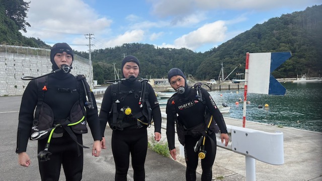 女川の海でダイビング